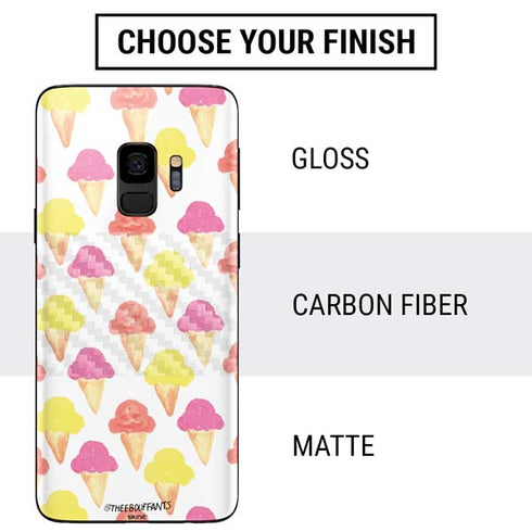 Bouffants and Broken Hearts Ice Cream Galaxy S9 Skin